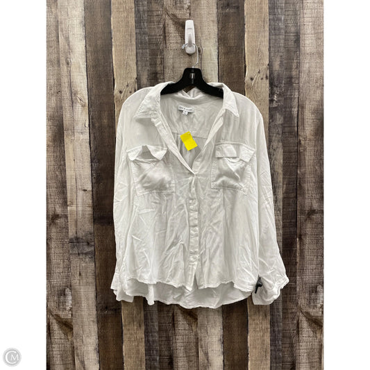 Top Long Sleeve By Cme In White, Size: Xl