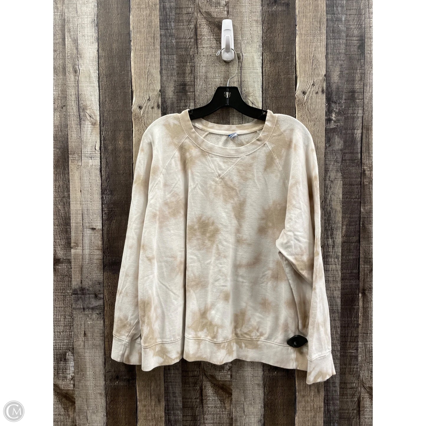 Top Long Sleeve By Old Navy In Tie Dye Print, Size: Xl