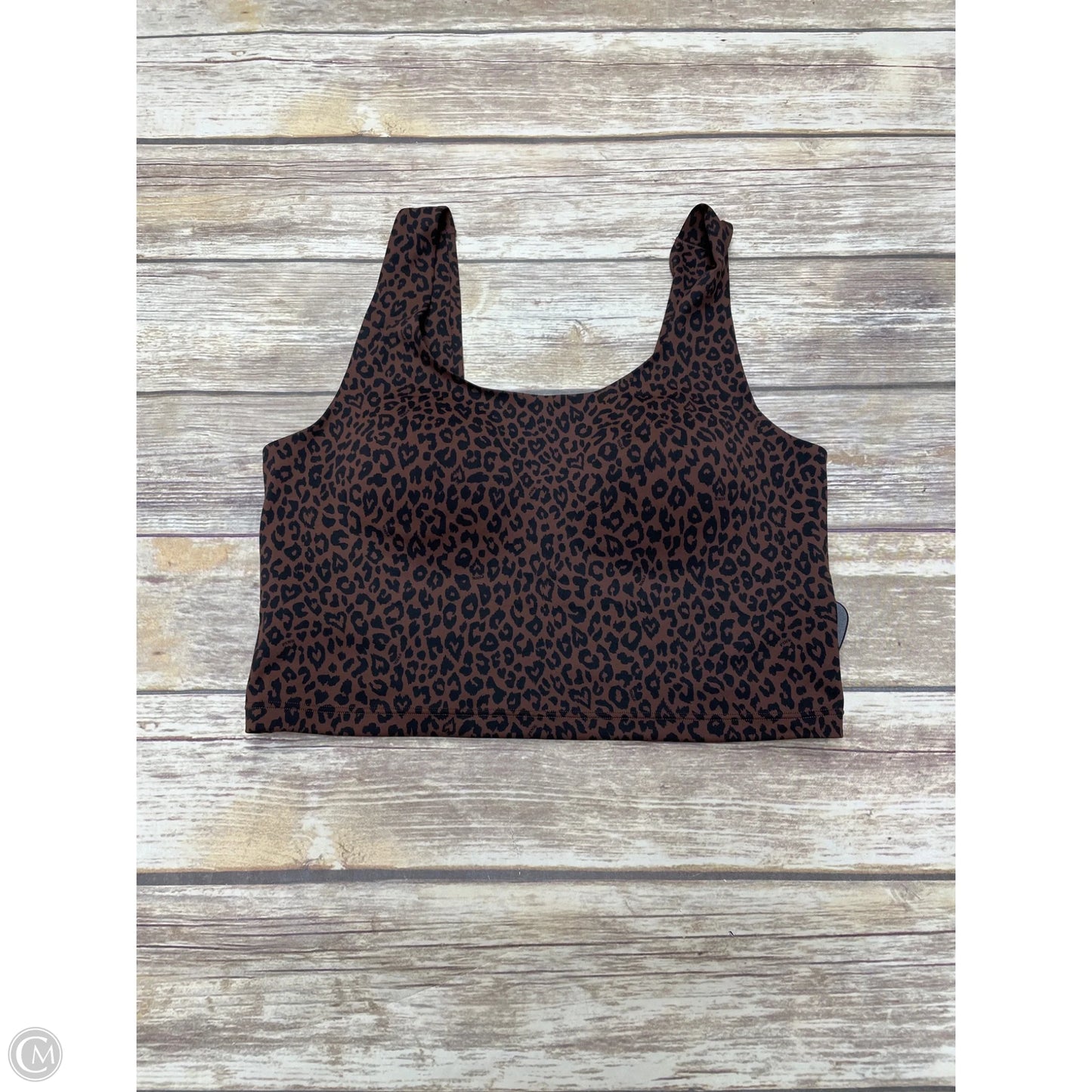 Athletic Bra By Pink In Animal Print, Size: L