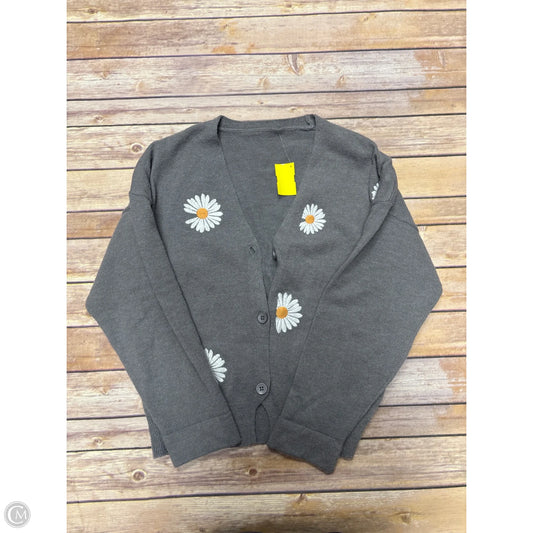 Sweater Cardigan By Cme In Grey, Size: M