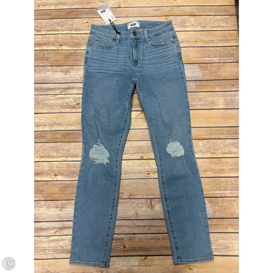 Jeans Straight By Paige In Blue Denim, Size: 6