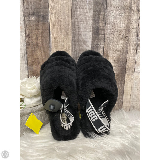 Slippers Designer By Ugg In Black, Size: 10