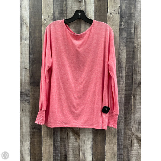 Top Long Sleeve By Cmf In Red, Size: S