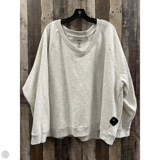 Sweatshirt Collar By Sonoma In Grey, Size: 3x