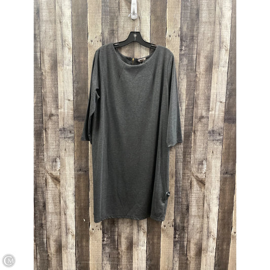 Dress Casual Midi By H&m In Grey, Size: Xl
