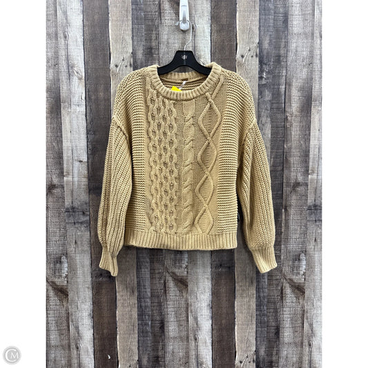 Sweater By Free People In Tan, Size: Xs