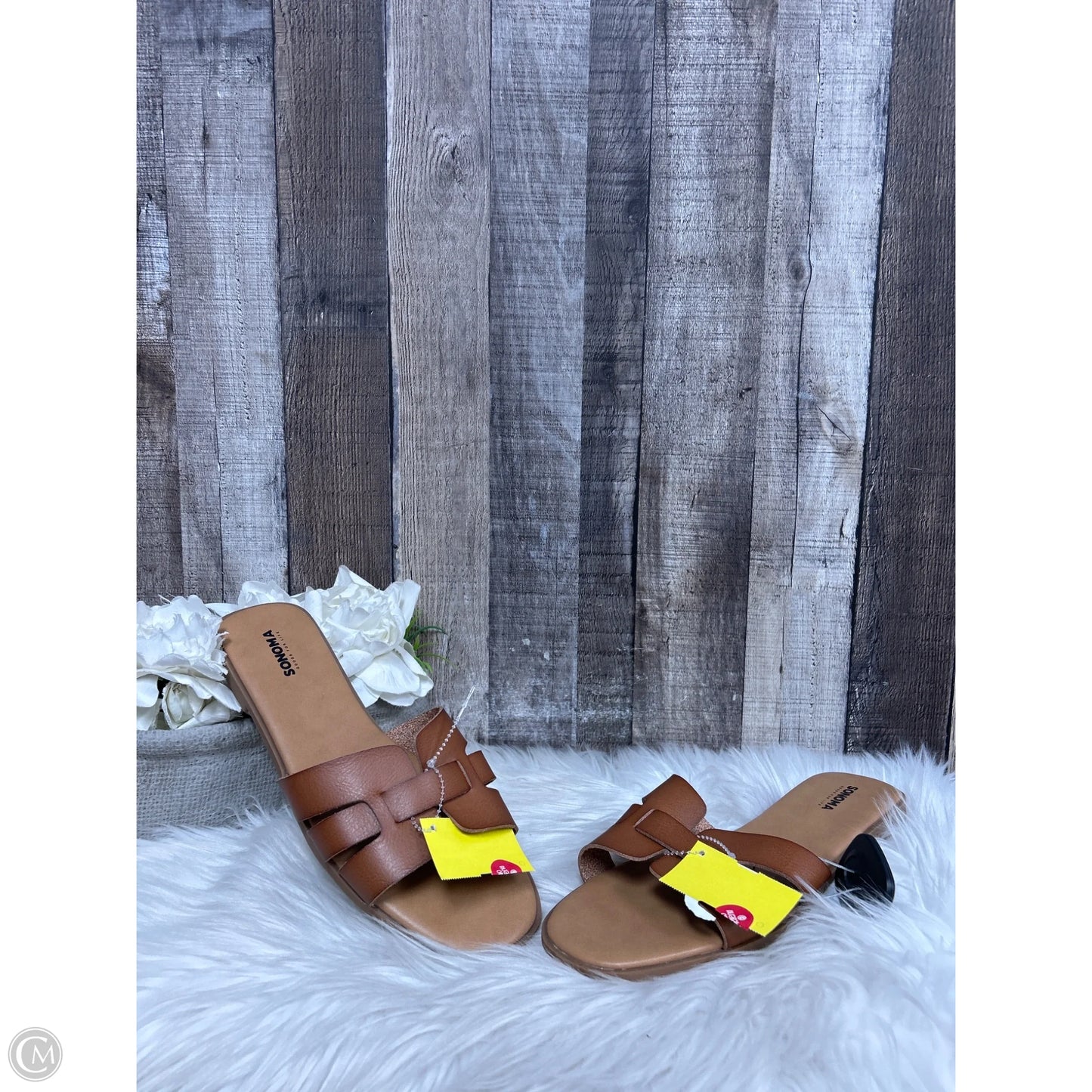 Sandals Flats By Sonoma In Brown, Size: 10