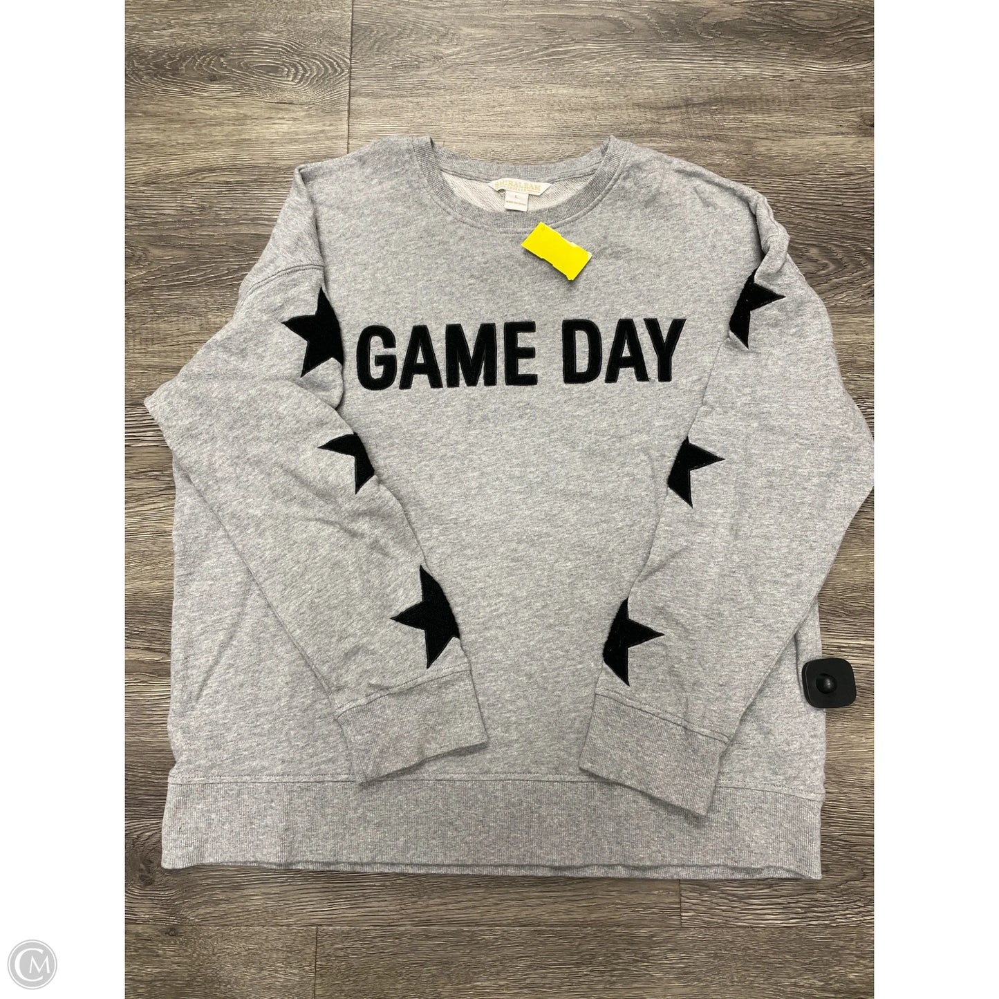 Sweatshirt Crewneck By Shiraleah In Grey, Size: L