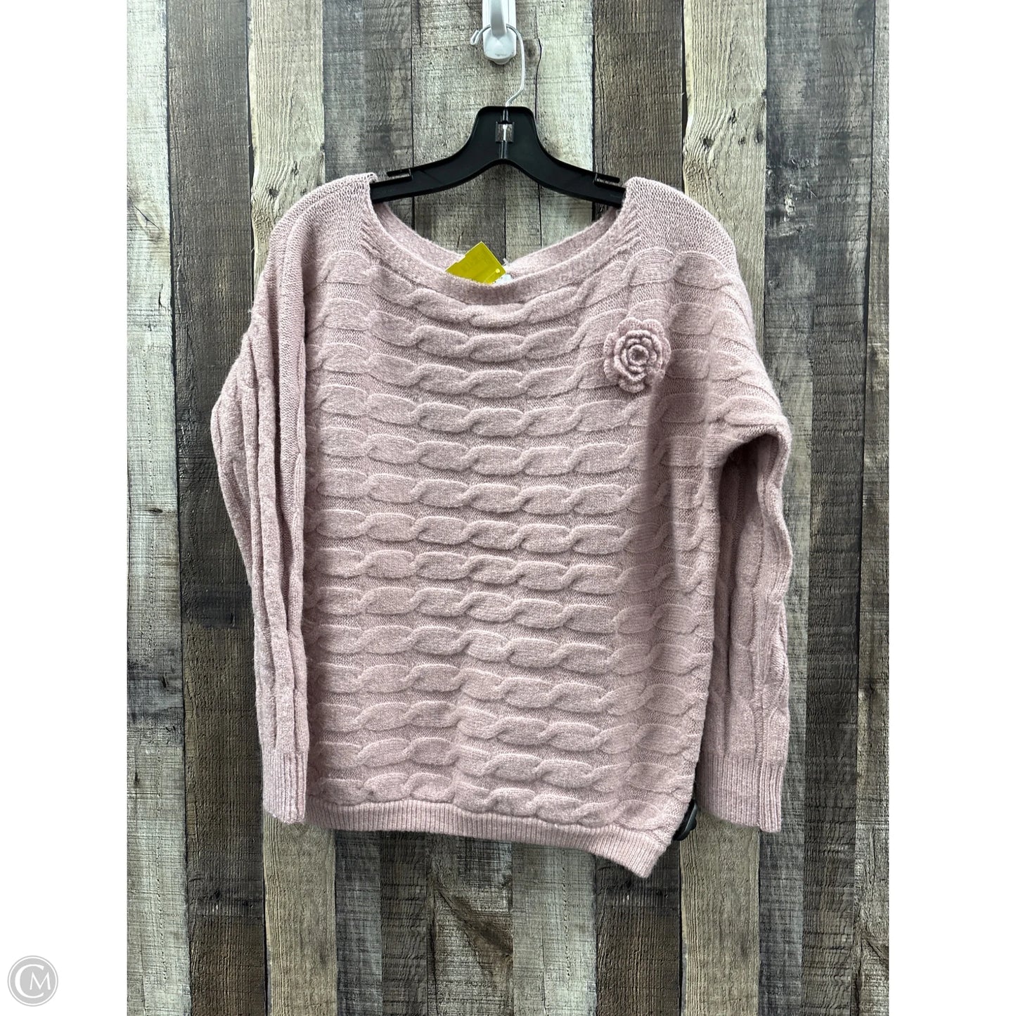 Sweater By Cme In Pink, Size: L