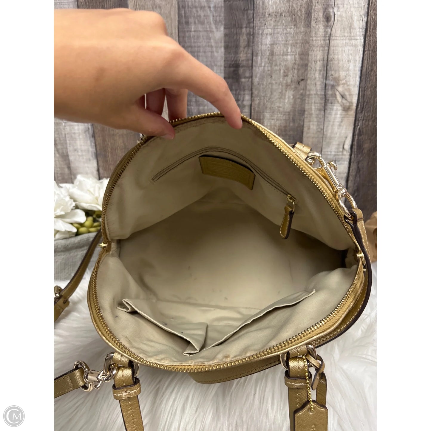 Handbag Designer By Coach, Size: Medium