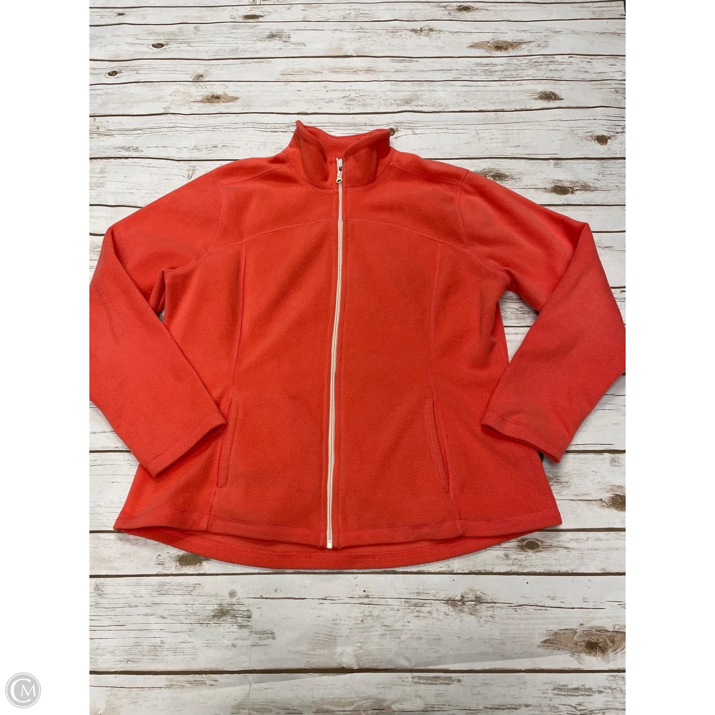 Jacket Fleece By Old Navy In Orange, Size: Xxl