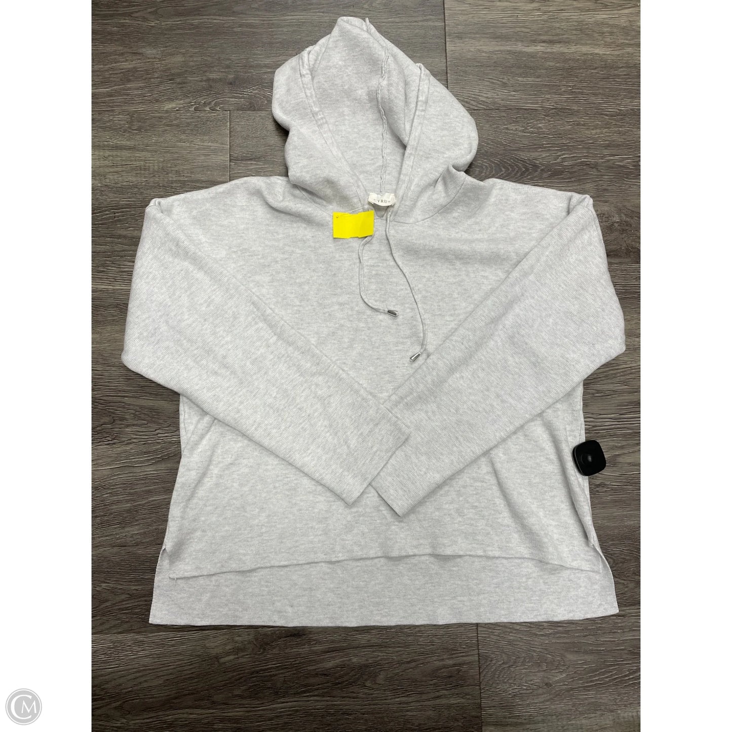 Sweatshirt Hoodie By Cyrus In Grey, Size: L