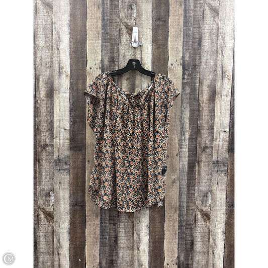 Top Short Sleeve By Lc Lauren Conrad In Multi-colored, Size: Xxl