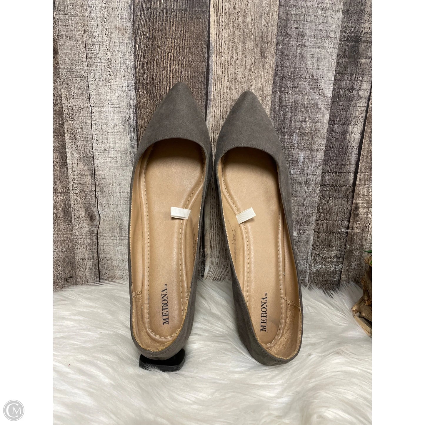 Shoes Flats By Merona In Grey, Size: 11