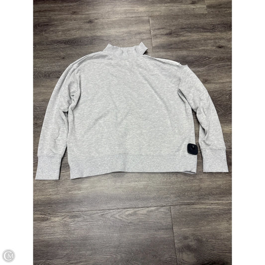 Top Long Sleeve By Elan In Grey, Size: M