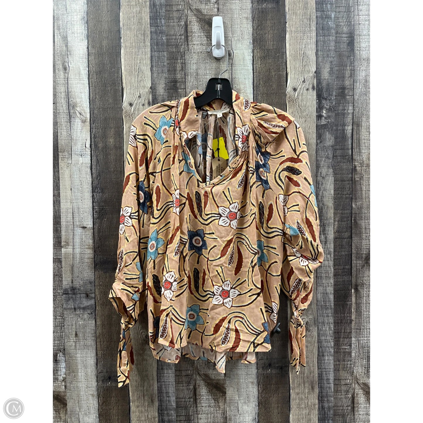 Top Long Sleeve By Christian Siriano In Multi-colored, Size: S