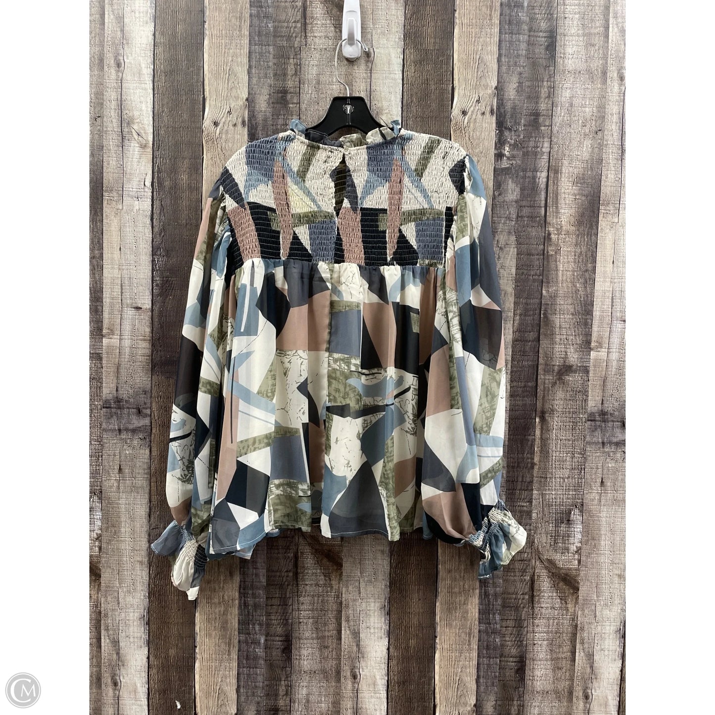 Top Long Sleeve By Entro In Multi-colored, Size: M