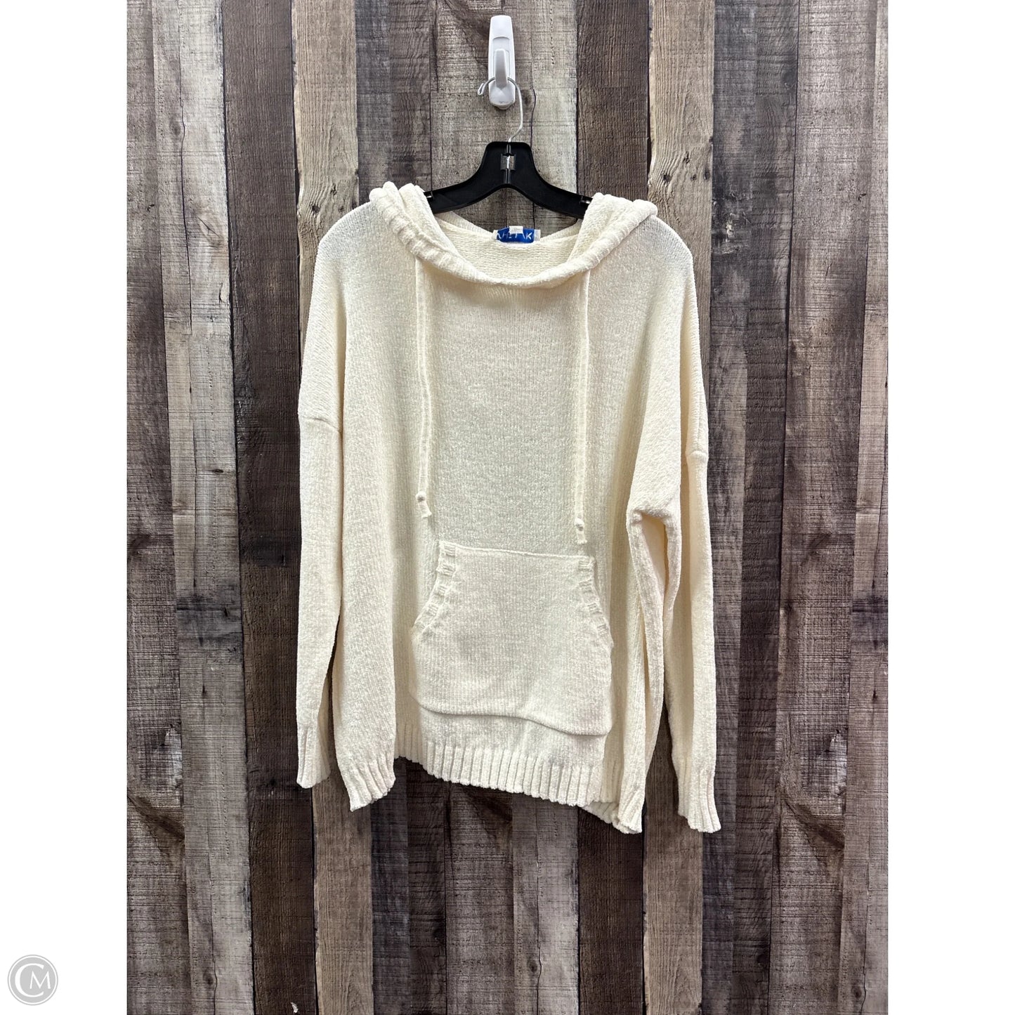 Top Long Sleeve By She + Sky In Ivory, Size: L