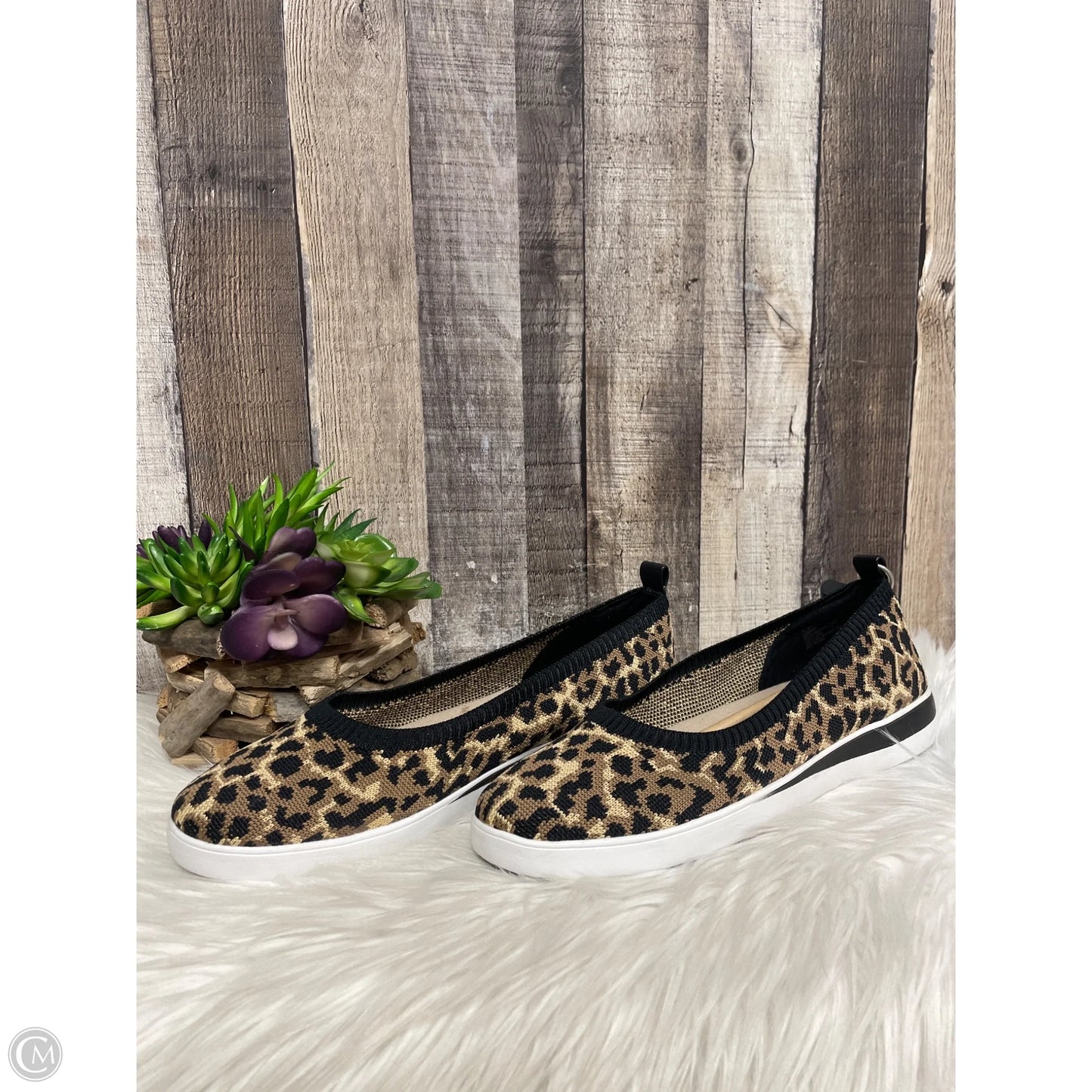 Shoes Flats By Cme In Animal Print, Size: 11