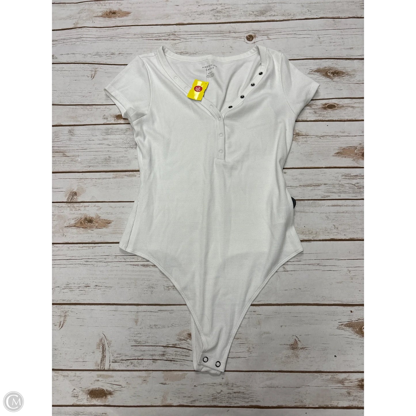 Bodysuit By American Eagle In White, Size: M