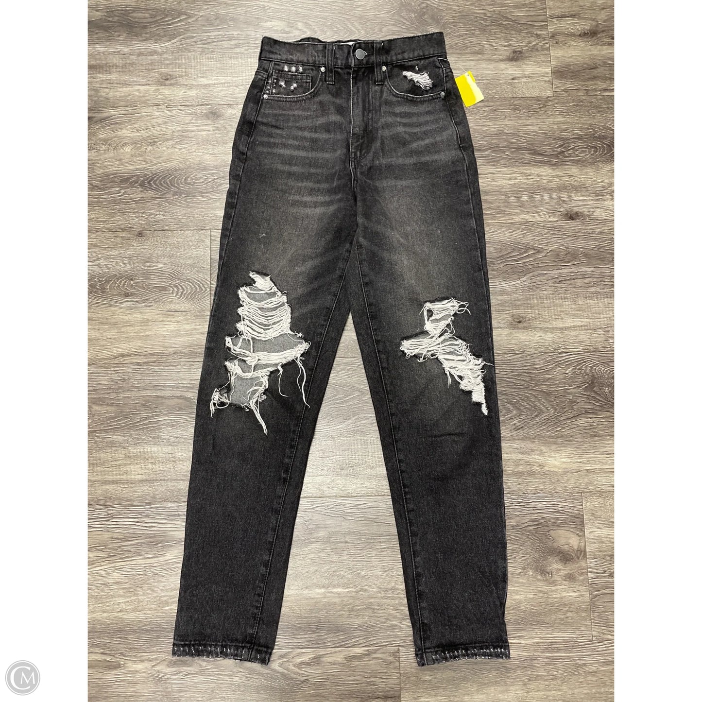 Jeans Straight By Cme In Black Denim, Size: 0