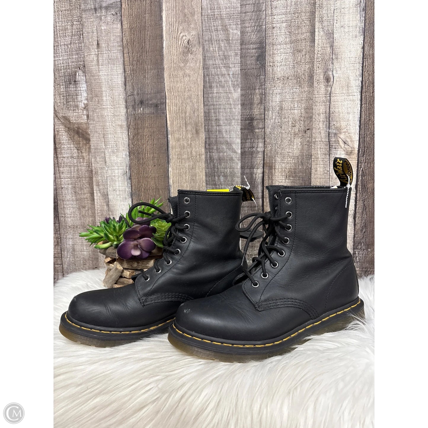 Boots Combat By Dr Martens In Black, Size: 8