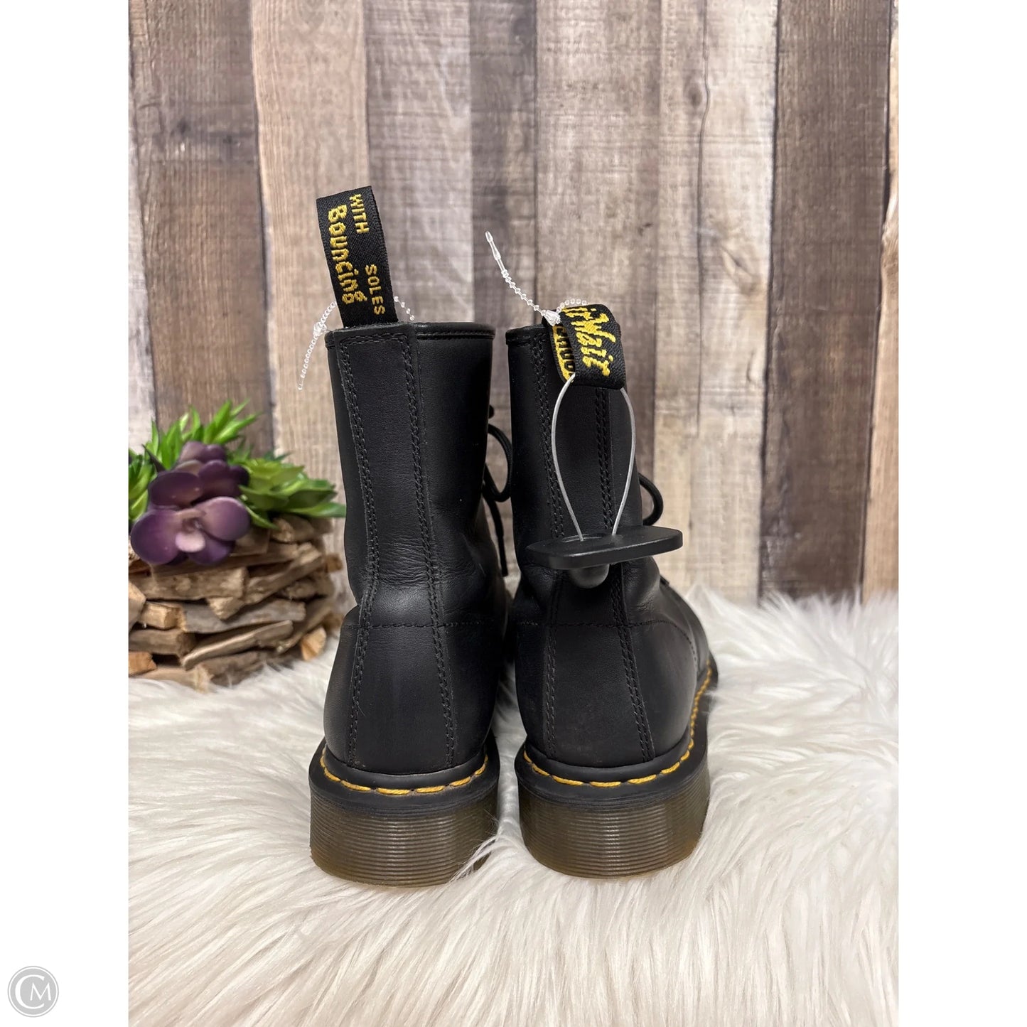Boots Combat By Dr Martens In Black, Size: 8