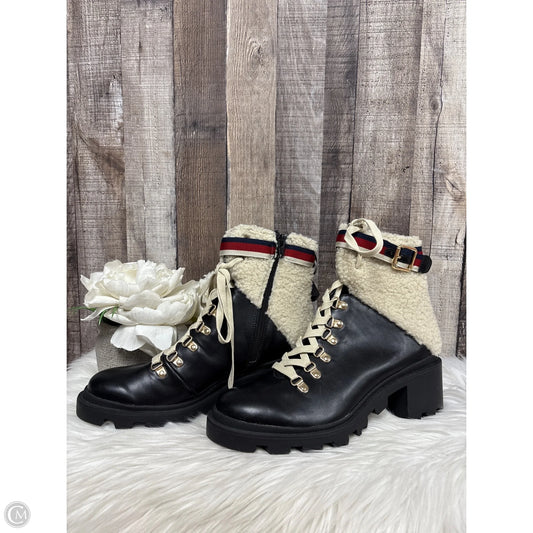 Boots Combat By Cmf In Black & Cream, Size: 8.5