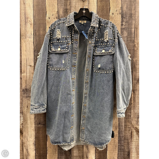 Jacket Denim By Gimmicks In Blue Denim, Size: S