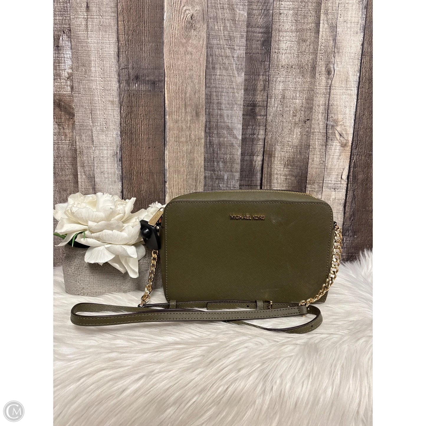 Crossbody Designer By Michael Kors, Size: Medium