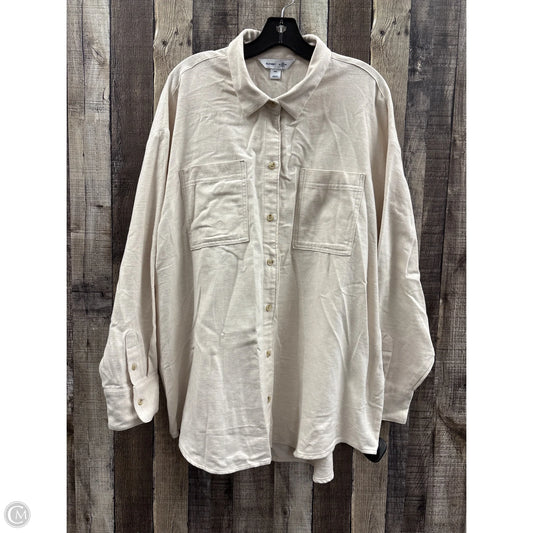 Top Long Sleeve By Old Navy In Ivory, Size: Xxl
