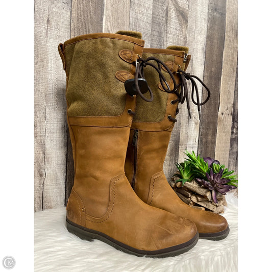 Boots Designer By Ugg In Brown, Size: 10