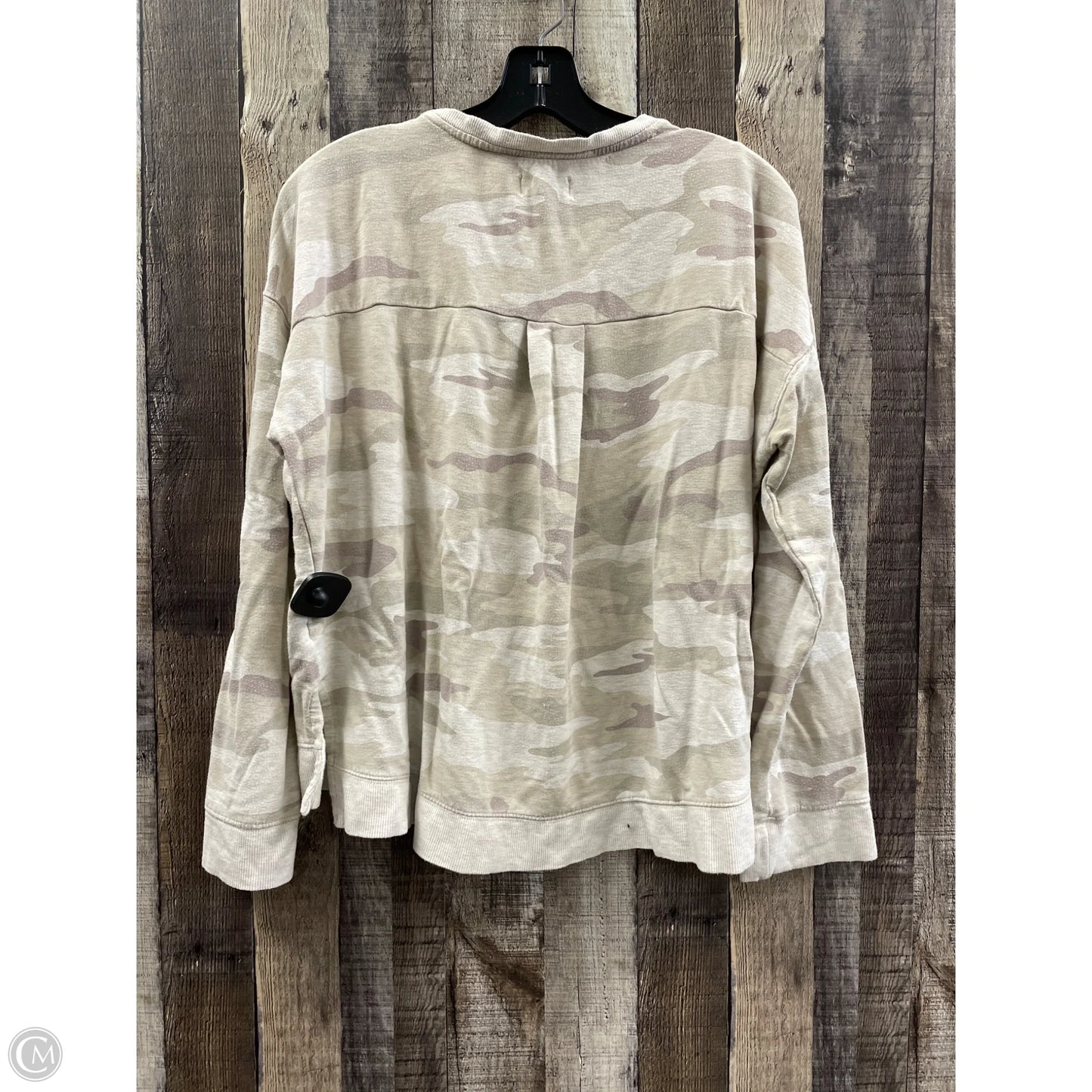 Top Long Sleeve By Altard State In Camouflage Print, Size: L