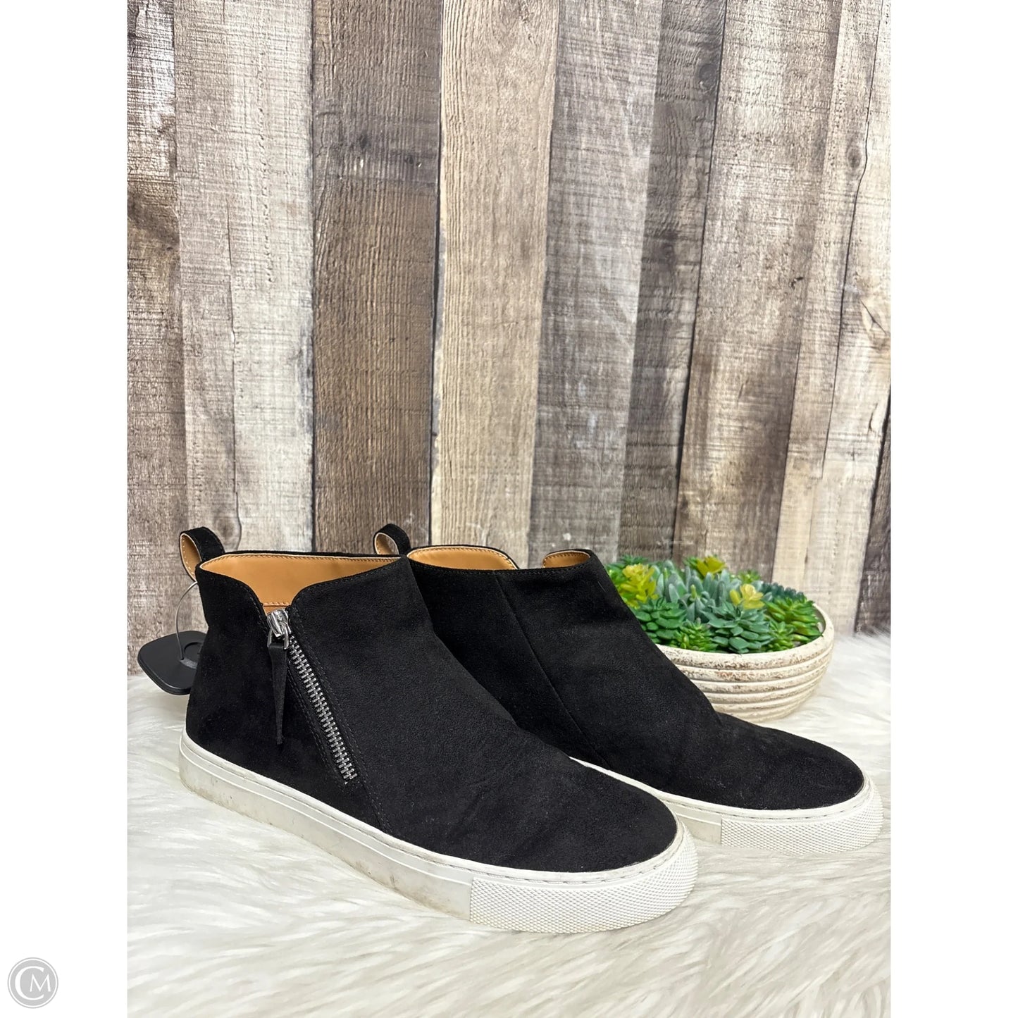 Boots Ankle Flats By J. Crew In Black, Size: 8