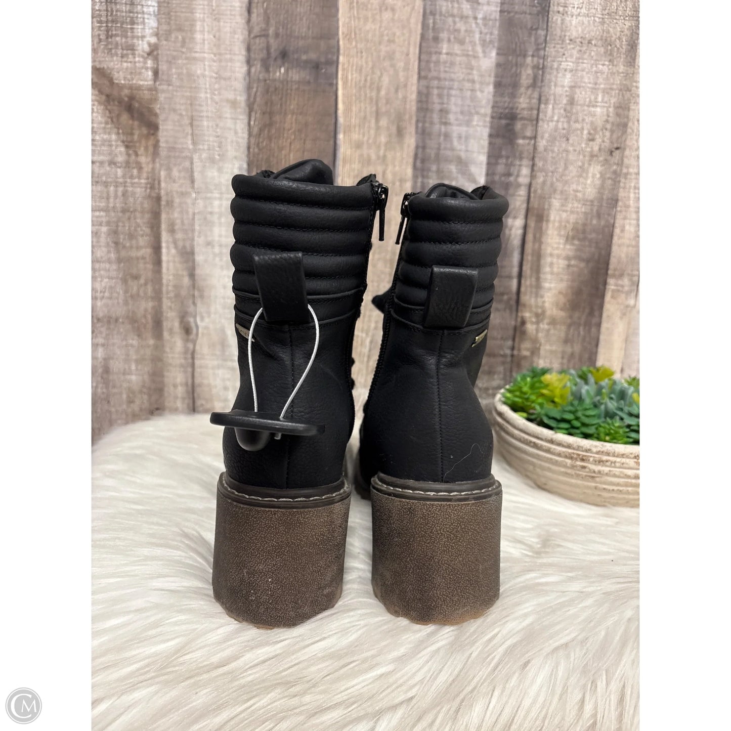 Boots Ankle Heels By Roxy In Black, Size: 7.5