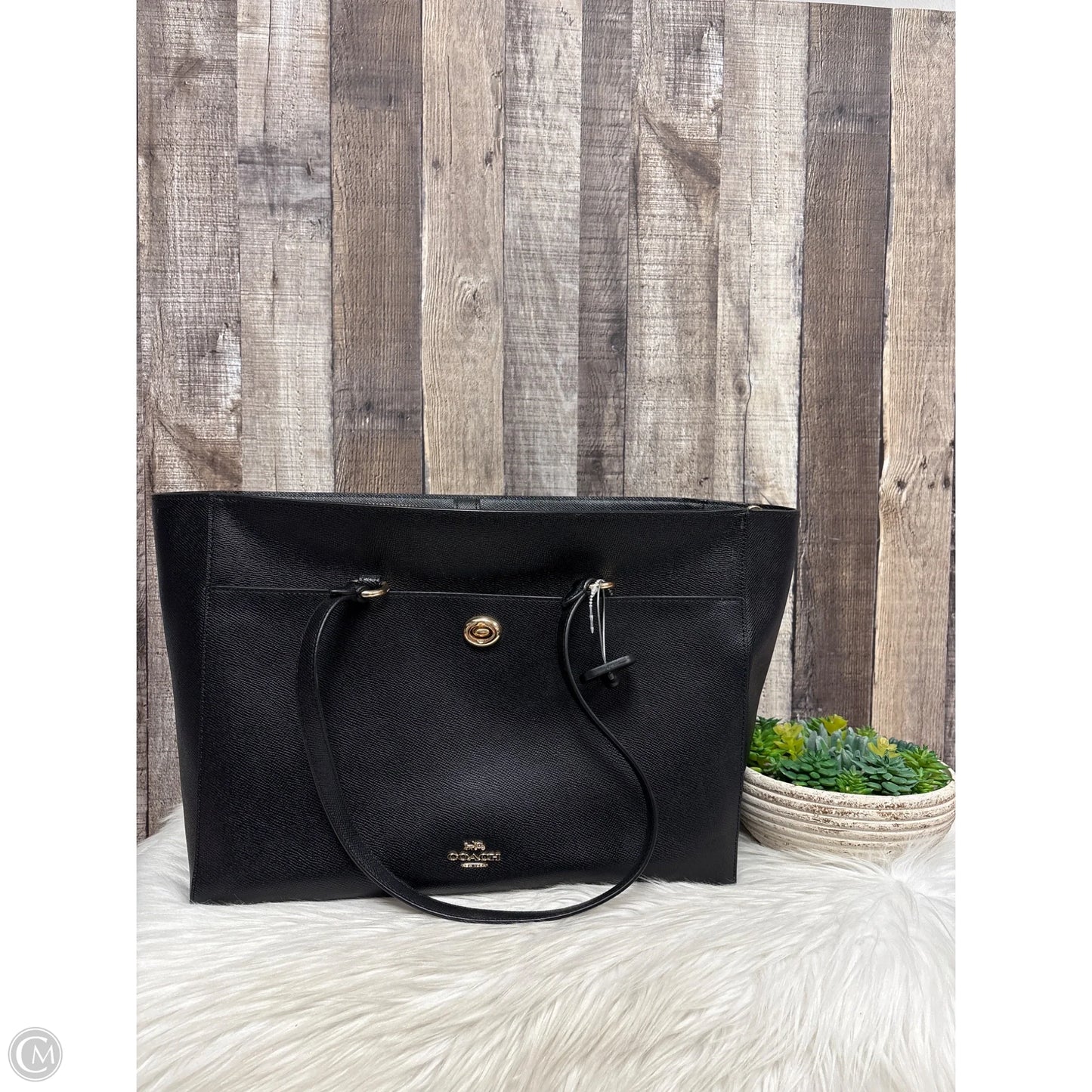 Laptop Bag Designer By Coach, Size: Large