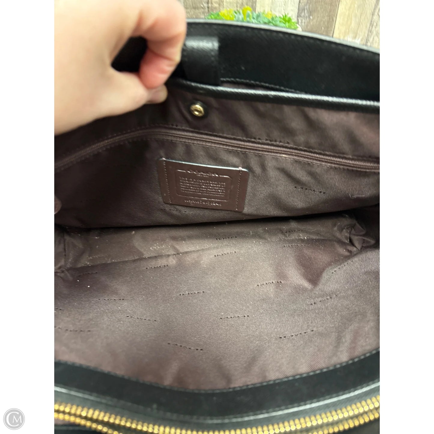 Laptop Bag Designer By Coach, Size: Large