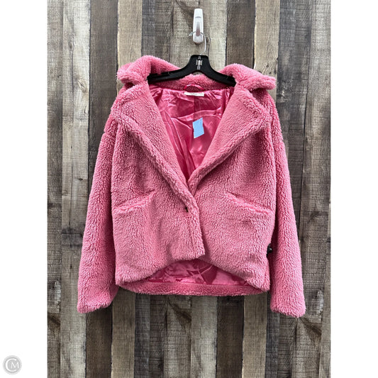 Jacket Faux Fur & Sherpa By Talulah In Pink, Size: S