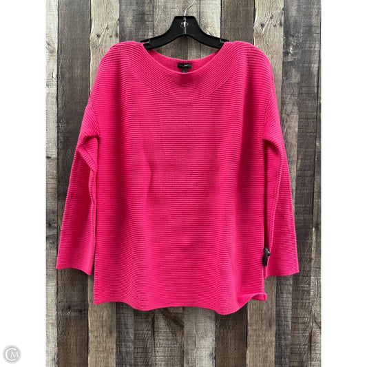 Sweater By Talbots In Pink, Size: L