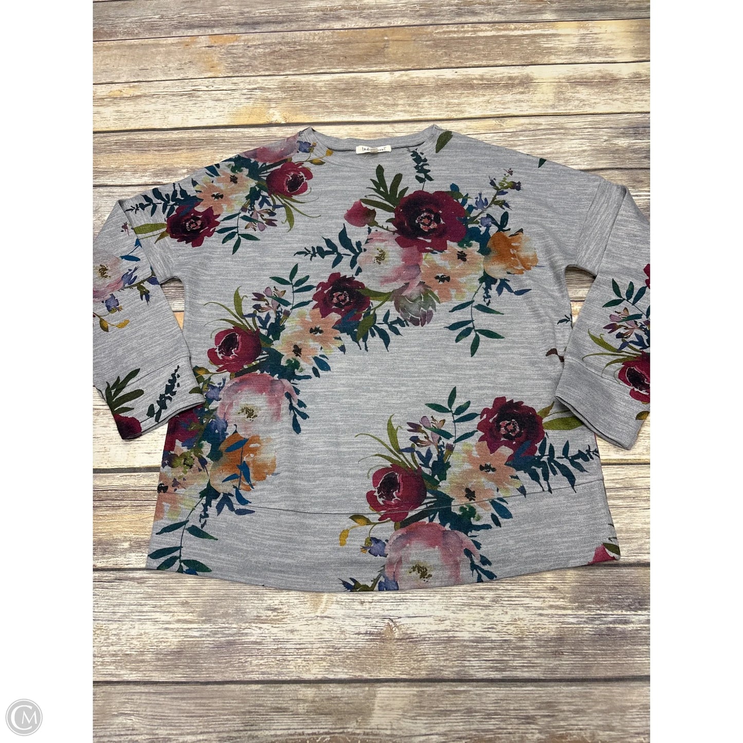 Sweater By Indigo Soul In Grey, Size: S