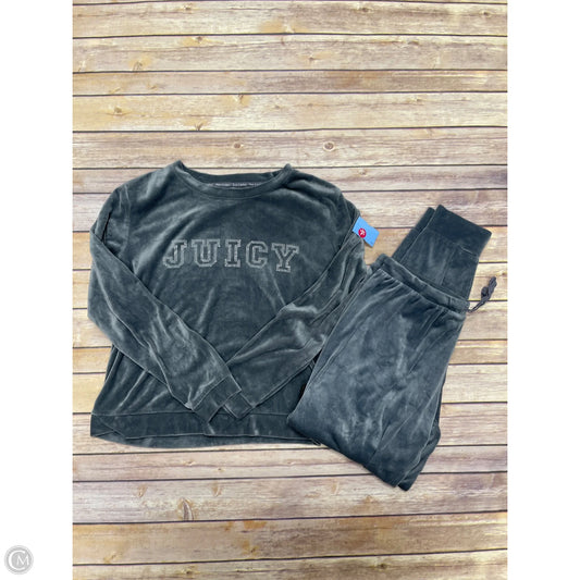 Pants Set 2pc By Juicy Couture In Grey, Size: L