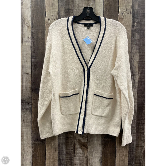 Sweater Cardigan By J. Crew In Cream, Size: S