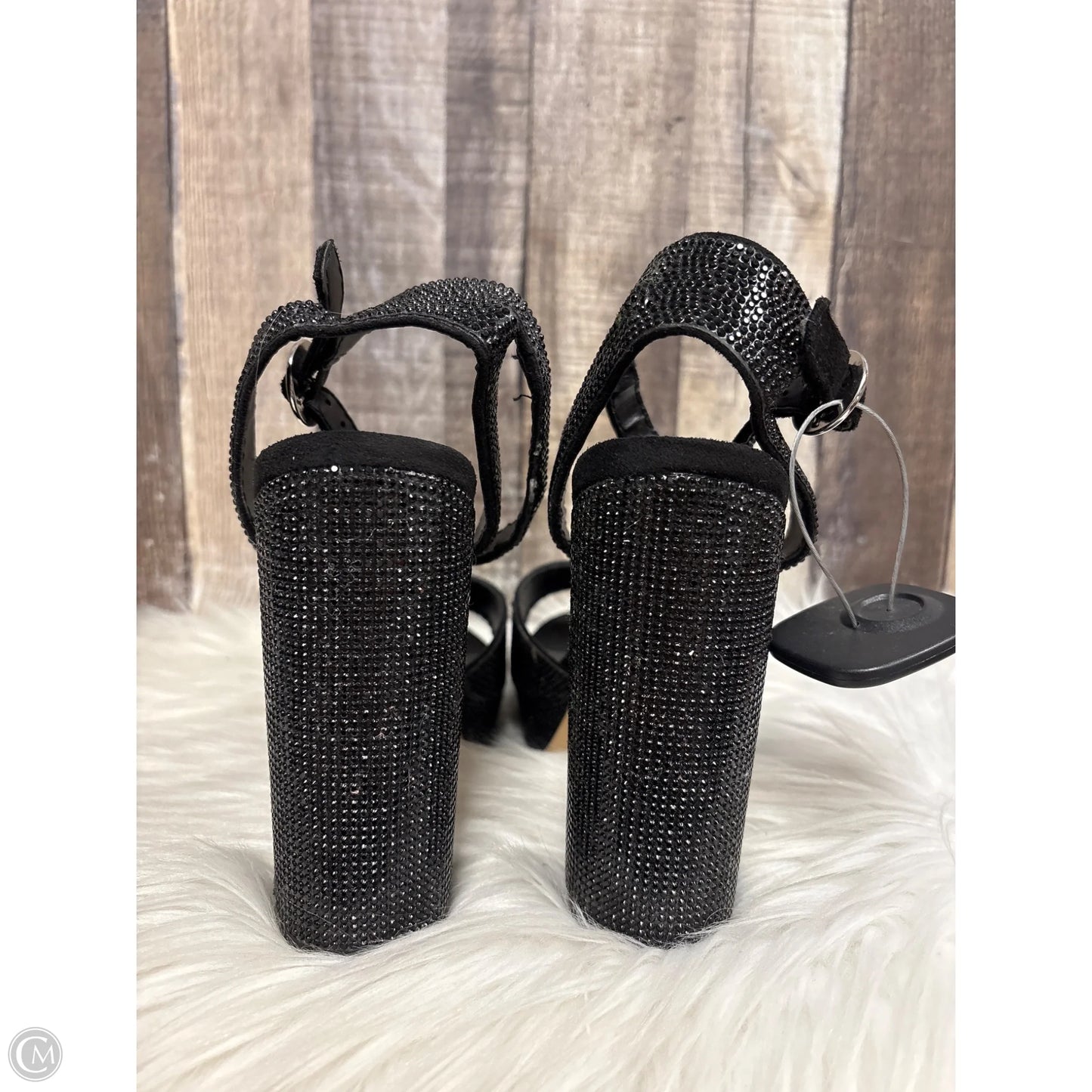 Sandals Heels Block By Madden Girl In Black, Size: 7.5