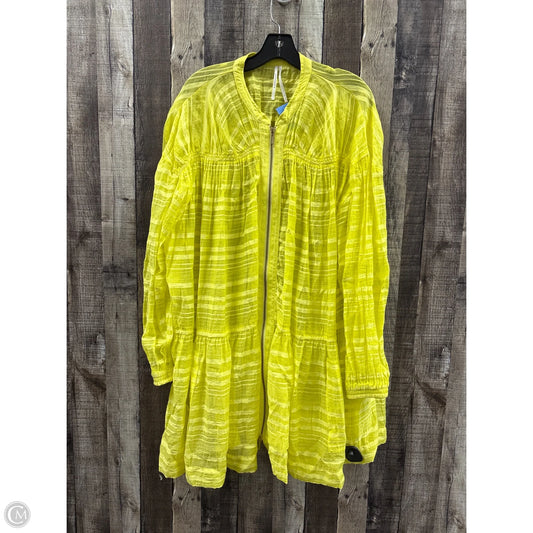 Dress Casual Midi By Anthropologie In Yellow, Size: L