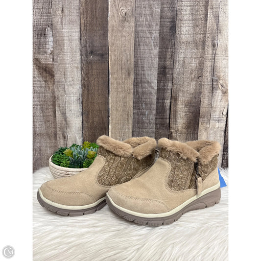 Boots Ankle Flats By Skechers In Tan, Size: 8