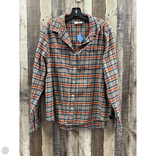 Top Long Sleeve By Cme In Multi-colored, Size: L