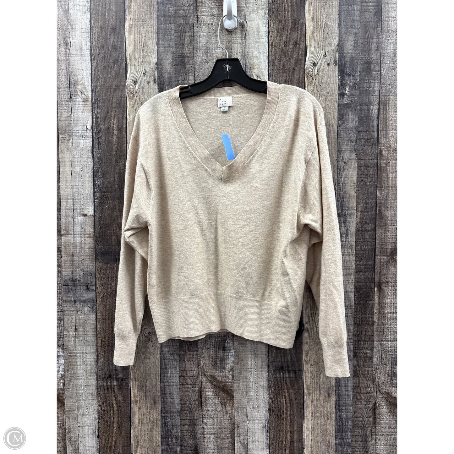 Sweater By A New Day In Tan, Size: Xs