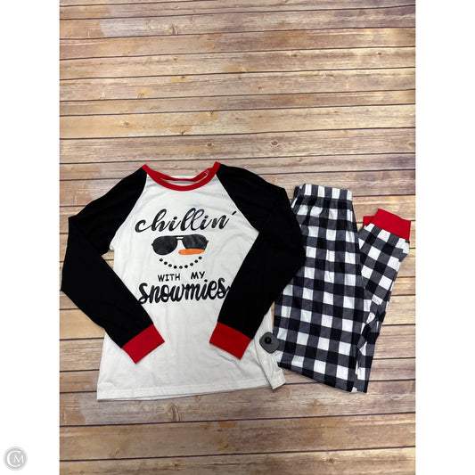 Pajamas 2pc By Cme In Black & White, Size: S