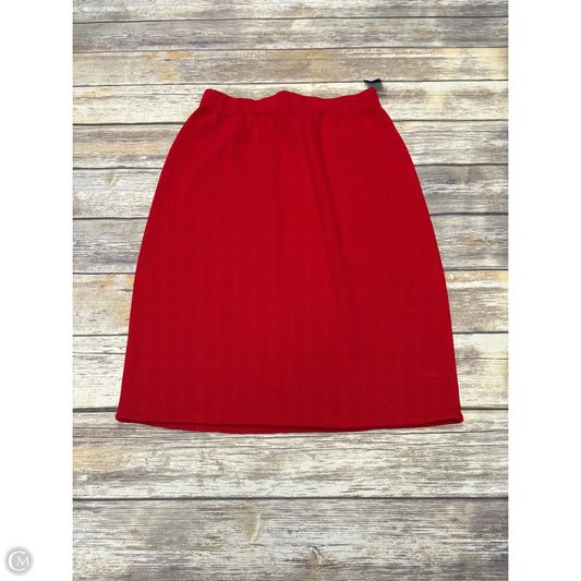 Skirt Luxury Designer By St John Collection In Red, Size: M