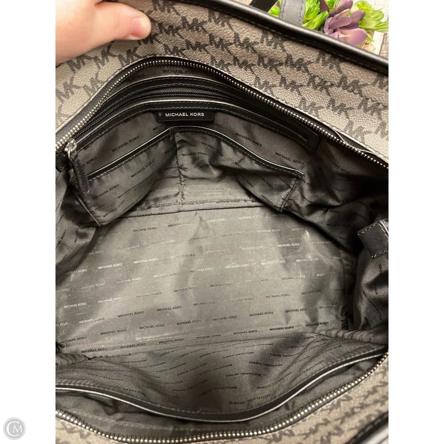 Tote Designer By Michael Kors, Size: Large